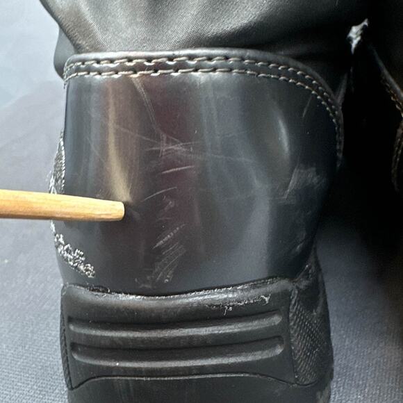 Totes Rogan Winter Boot 7W Gray Shiny Faux Fur Y2K School Snow Puffy Streetwear - Picture 15 of 15